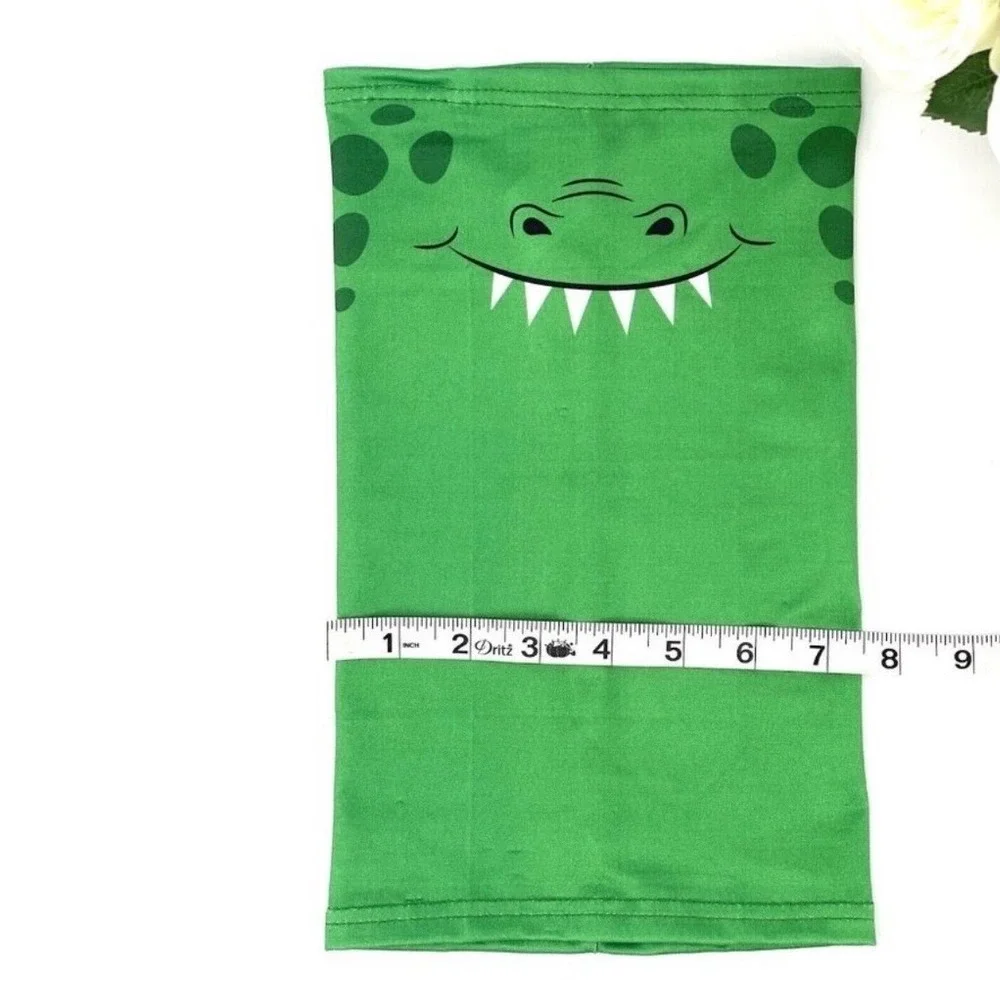 Legacy Kids Halloween Green Monster Neck Gaiter Scary Teeth Face Cover One Size